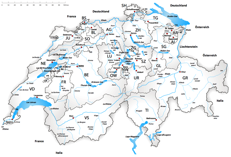 Distanzen ab Wohlenschwil